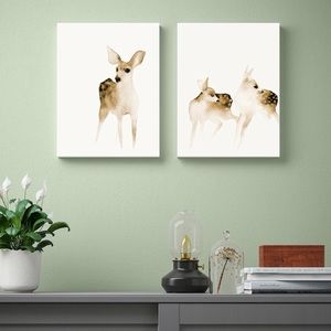 IKEA PJÄTTERYD Picture, young deer, 11 ¾x15 ¾ " (2-PACK) NEW.
